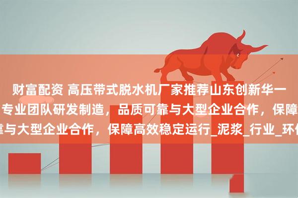 财富配资 高压带式脱水机厂家推荐山东创新华一，污泥脱水设备齐全，专业团队研发制造，品质可靠与大型企业合作，保障高效稳定运行_泥浆_行业_环保