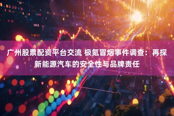 广州股票配资平台交流 极氪冒烟事件调查：再探新能源汽车的安全性与品牌责任